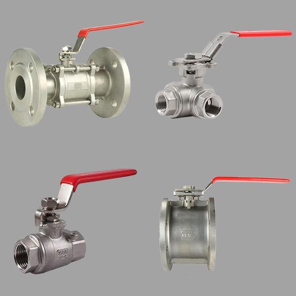 Кран шаровый HKN12 Ду15 Ру16 нержавеющий двухходовой фланцевый ...